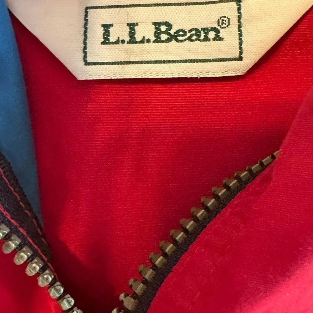 Vintage L.L. Bean Kid’s XL Red/Blue Tribal Design Zip Pullover Gorpcore Jacket